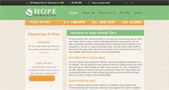 Desktop Screenshot of myhopeanimalclinic.com